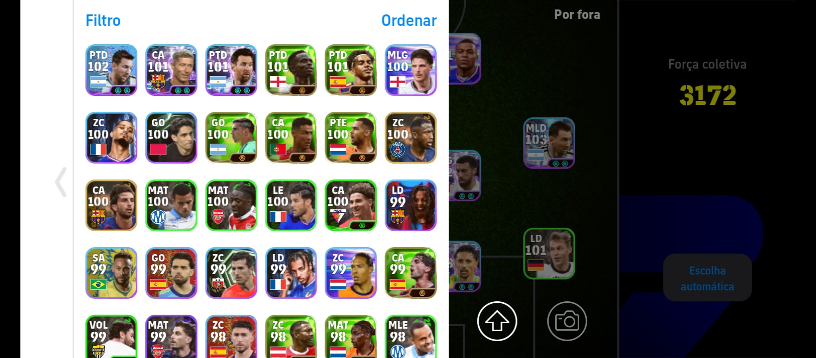 Conta de efootball upada
