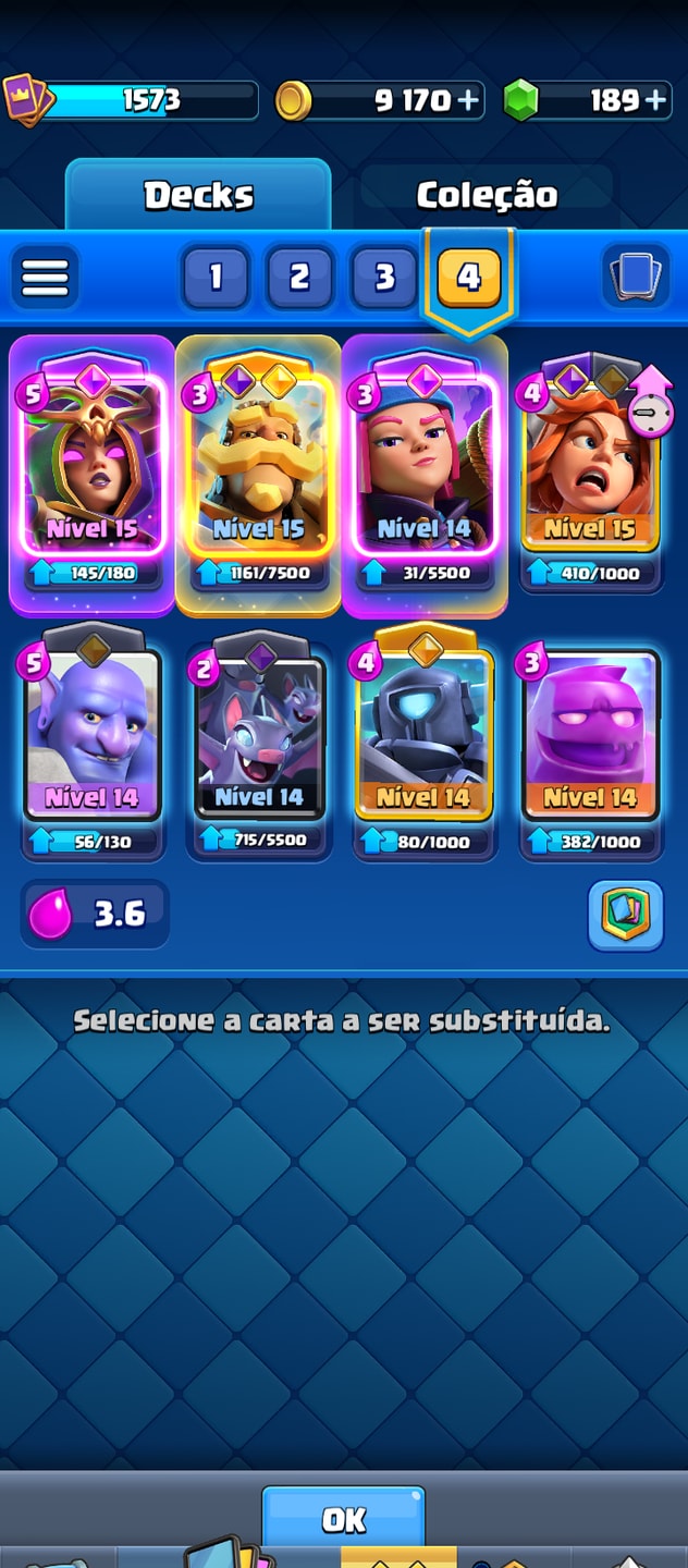 Conta de Clash Royale upada